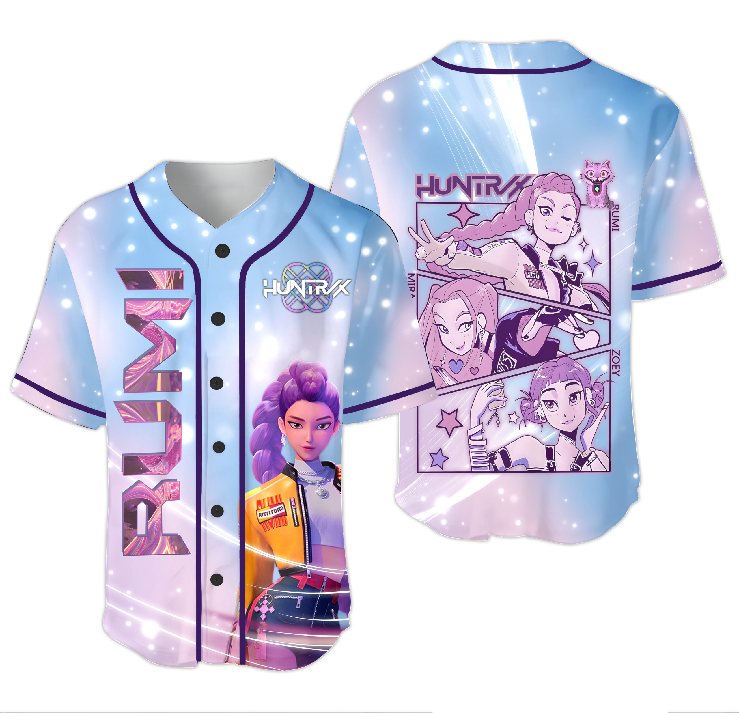 mk Kpop Demon Hunters Girls Baseball Jersey